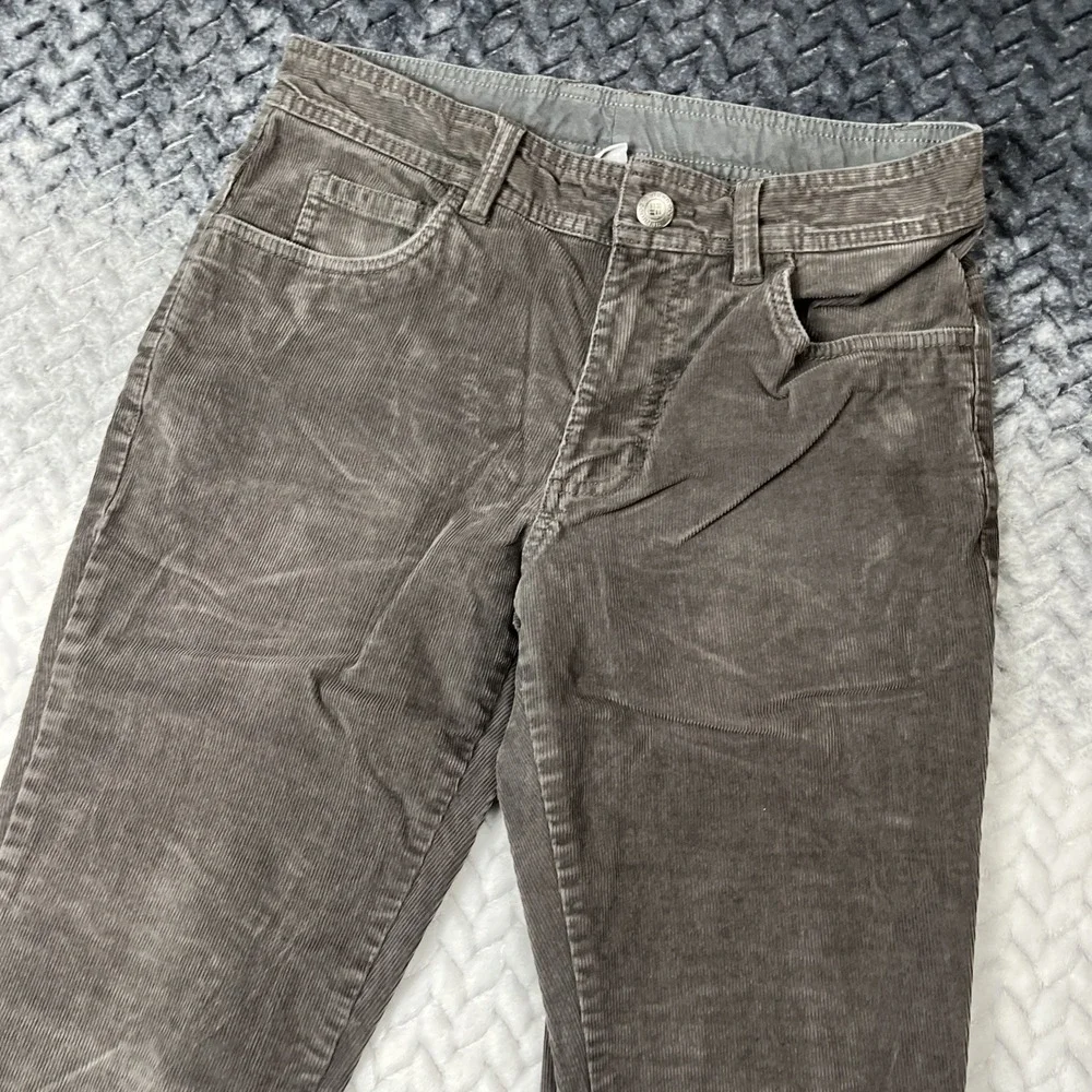 Columbia Corduroy Chino Pants Mens 30x32(meas 30) Gray 5 Pocket Straight Fit‎